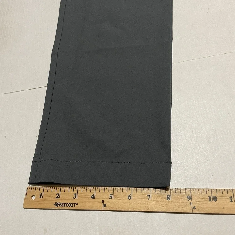 J.Crew Flex Tech Pants Mens 40 X 32 Slim Straight Fit Gray Moisture Wicking NEW